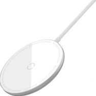 Baseus Simple Mini Magnetic Wxjk-F02 15 W MagSafe Özellikli Qi Sertifikalı Beyaz Kablosuz Şarj Aleti