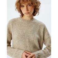 Basic Triko Tunik Bisiklet Yaka Uzun Kollu