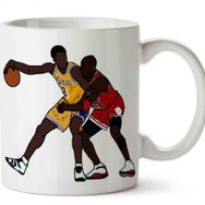 Basketbolcu Kobe Bryant Vs Michale Jordan Baskılı Kupa