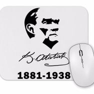 Baskı Dükkanı 10 Kasım Atatürk Tişörtü Mouse Pad
