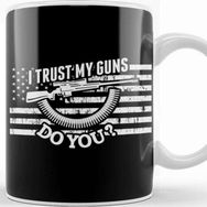 Baskı Dükkanı 2nd Amendment I Trust My Guns Do You Gun Rights Kupa Bardak