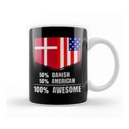 Baskı Dükkanı 50% Dominican 50% American 100% Awesome Immigrant Kupa