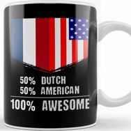 Baskı Dükkanı 50% Ecuadorian 50% American 100% Awesome Immigrant Kupa