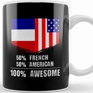 Baskı Dükkanı 50% Georgian 50% American 100% Awesome Immigrant Kupa