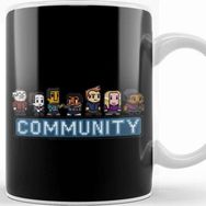 Baskı Dükkanı 8 Bit Community Logo Kupa