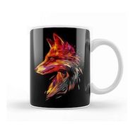 Baskı Dükkanı Abstract Flaming Fox Kupa