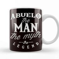 Baskı Dükkanı Abuelo Man Myth Legend Grandfather Grandpa Granddad Family Kupa