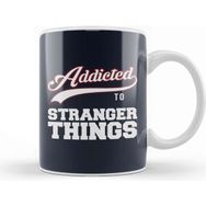 Baskı Dükkanı Addicted To Stranger Things Baseball Font Kupa