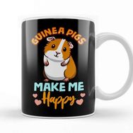 Baskı Dükkanı Adorable Guinea Pigs Make Me Happy Kupa Bardak