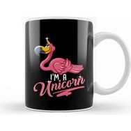 Baskı Dükkanı Adorable I M A Unicorn Flamingo Cute Animal Kupa
