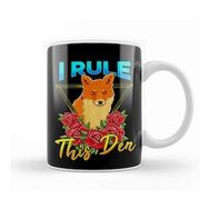 Baskı Dükkanı Adorable I Rule This Den Cute Fox Awesome Fox Den Kupa Bardak