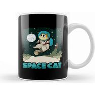 Baskı Dükkanı Adorable Space Cat Cute Kitty Astronaut Exploring Kupa