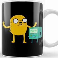 Baskı Dükkanı Adventure Time Jake the Dog And Bmo the Robot Kupa