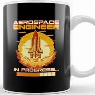 Baskı Dükkanı Aerospace Engineer in Progress Spaceship Launch Kupa