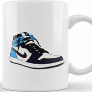 Baskı Dükkanı Air Jordan 1 High Obsidian Kupa