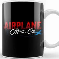 Baskı Dükkanı Airplane Mode On Vacation Mode Traveler Kupa Bardak