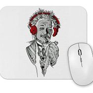 Baskı Dükkanı Albert Einstein Müzik Mouse Pad
