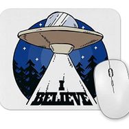 Baskı Dükkanı Alien Believe Uzaylı Mouse Pad