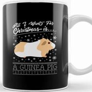 Baskı Dükkanı All I Want for Christmas is a Guinea Pig Knit Pattern Kupa