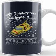 Baskı Dükkanı All I Want For Christmas is Thunderbird 4 Thunderbirds Kupa Bardak