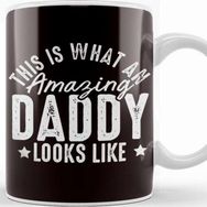 Baskı Dükkanı Amazing Daddy Father Papa Poppa Dad Stepdad Husband Family Kupa