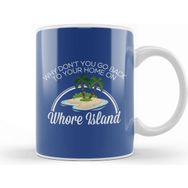 Baskı Dükkanı Anchorman Whore Island Ron Burgundy Kupa Bardak
