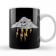 Baskı Dükkanı Angry Cloud Causing Lightning Thunderstorm Weather Kupa