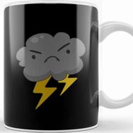 Baskı Dükkanı Angry Cloud With Lightning Thunderstorm Weather Kupa