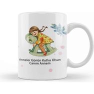 Baskı Dükkanı Anneler Günü Annelere Hediye 019 Kupa