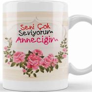 Baskı Dükkanı Anneler Günü Annelere Hediye 051 Kupa