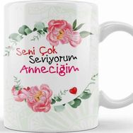 Baskı Dükkanı Anneler Günü Annelere Hediye 054 Kupa