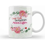 Baskı Dükkanı Anneler Günü Annelere Hediye 055 Kupa