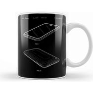 Baskı Dükkanı Apple iPhone 3g Patent Blueprint Kupa