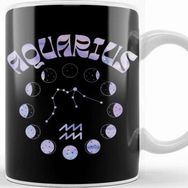 Baskı Dükkanı Aquarius Zodiac Sign Kupa