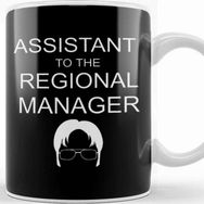 Baskı Dükkanı Assistant To The Regional Manager Tee Funny Office Tee 01 Kupa
