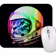 Baskı Dükkanı Astronot Cat Kedi Mouse Pad