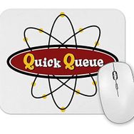 Baskı Dükkanı Atomic Symbol Quck Queue Logo Mouse Pad