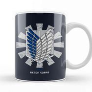 Baskı Dükkanı Attack on Titan Recon Corps Porselen Kupa