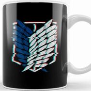 Baskı Dükkanı Attack on Titan Wings of Freedom Porselen Kupa