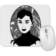 Baskı Dükkanı Audrey Hepburn Mouse Pad