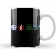 Baskı Dükkanı Avatar the Last Airbender 4 Elements Kupa Bardak