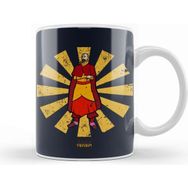 Baskı Dükkanı Avatar the Last Airbender Tenzin Retro Japanese Avatar Kupa