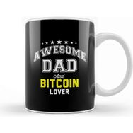 Baskı Dükkanı Awesome Dad And Bitcoin Lover Kupa