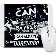 Baskı Dükkanı Ayyıldız Türkiye Diz Çökmeyecek Türk Bayrağı Mouse Pad