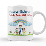 Baskı Dükkanı Babalar Günü Babaya Hediye 024 Kupa