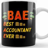 Baskı Dükkanı Bae Best Accountant Ever Cute Funny Accounting Kupa
