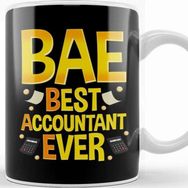 Baskı Dükkanı Bae Best Accountant Ever Funny Cpa Accounting Kupa Bardak