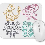 Baskı Dükkanı Balbazar Pokemon Go Pikachu Mouse Pad