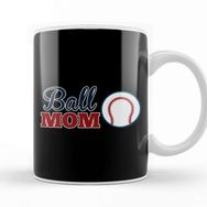 Baskı Dükkanı Ball Mom Cute Baseball Softball Mom Kupa Bardak