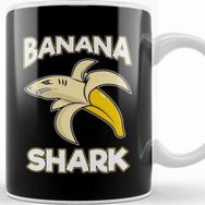 Baskı Dükkanı Banana Shark Adorable Half Banana Half Shark Kupa